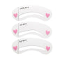 12Styles Reusable DIY Eyebrow Stencil Set - 1-Stop Discount Shop