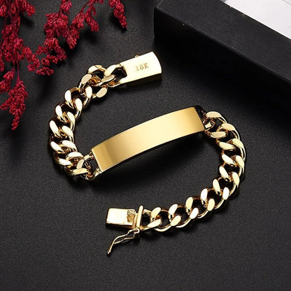 18K Gold Chain Bracelets - 1-Stop Discount Shop