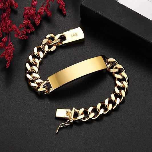 18K Gold Chain Bracelets - 1-Stop Discount Shop