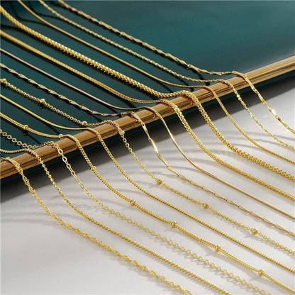 18K Gold Plated Necklaces - 1-Stop Discount Shop