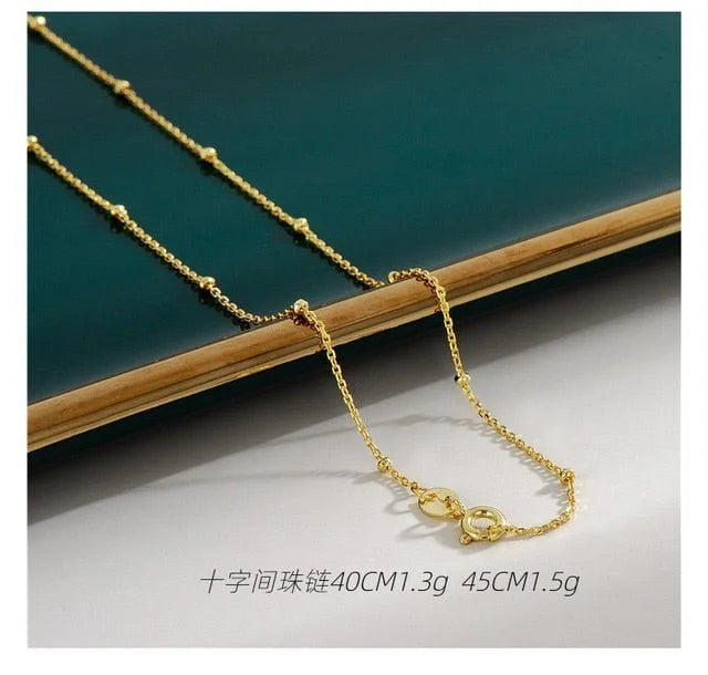 18K Gold Plated Necklaces - 1-Stop Discount Shop