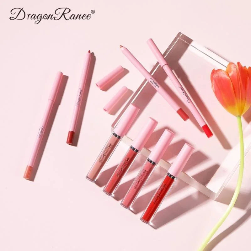 4pcs Lip Gloss Lip Liner Pen Set - 1-Stop Discount Shop