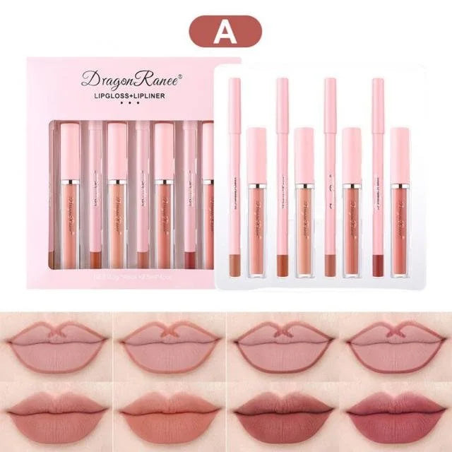 4pcs Lip Gloss Lip Liner Pen Set - 1-Stop Discount Shop