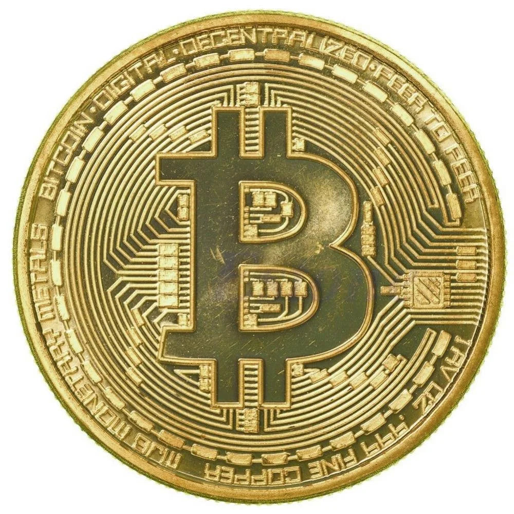 Bitcoin 24k Gold Plated Token - 1-Stop Discount Shop