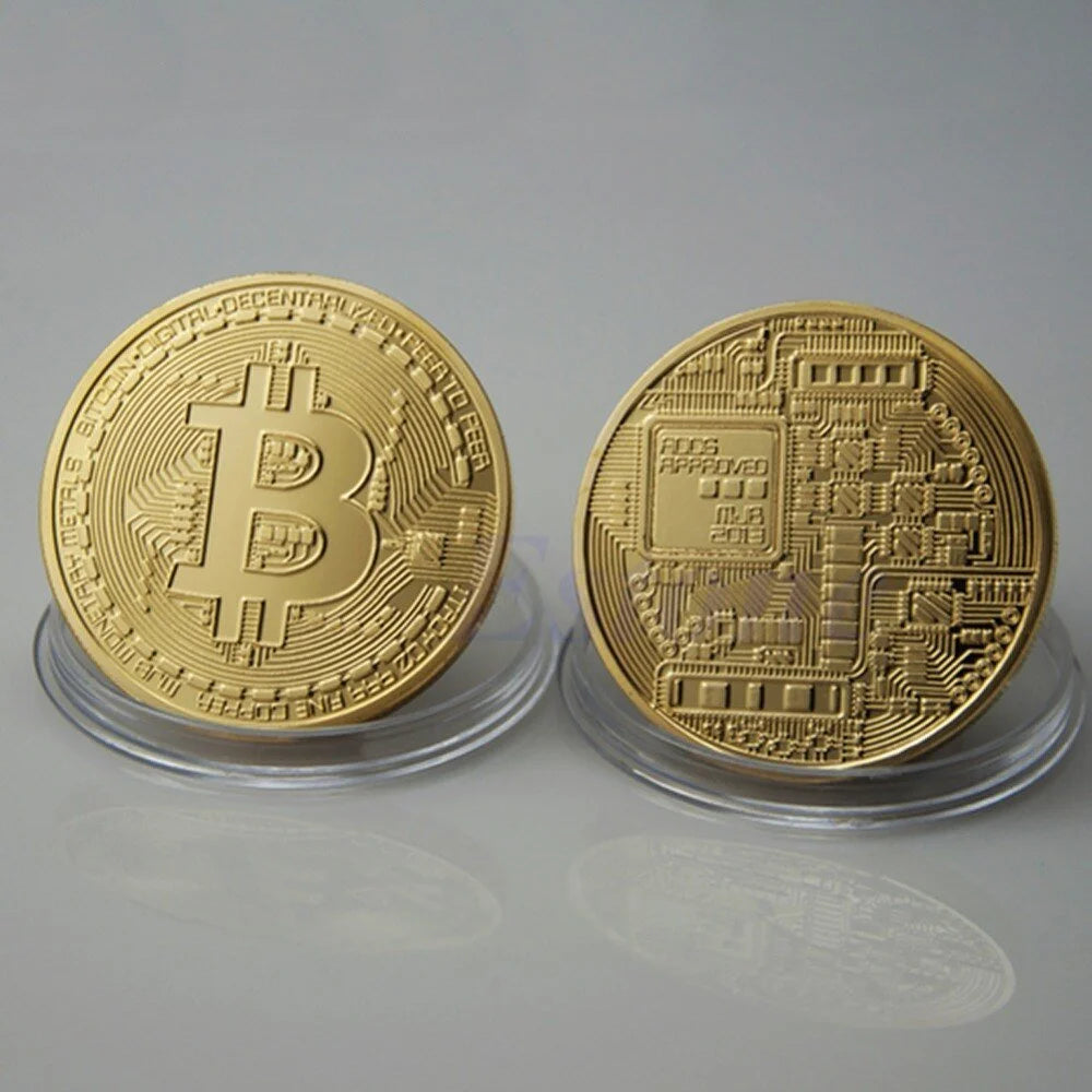 Bitcoin 24k Gold Plated Token - 1-Stop Discount Shop