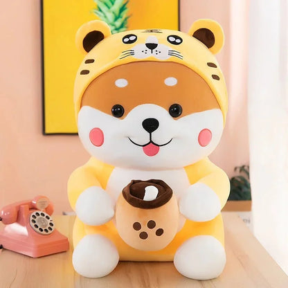 Boba Drinking Shiba Plush - 1-Stop Discount Shop