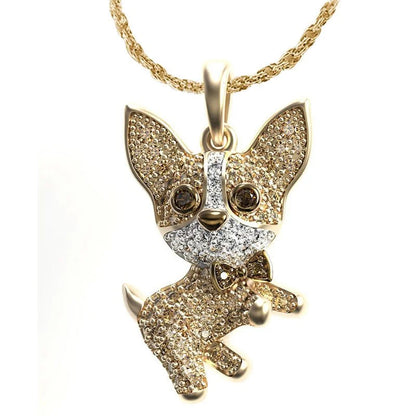 Chihuahua Dog Necklace Pendant - 1-Stop Discount Shop