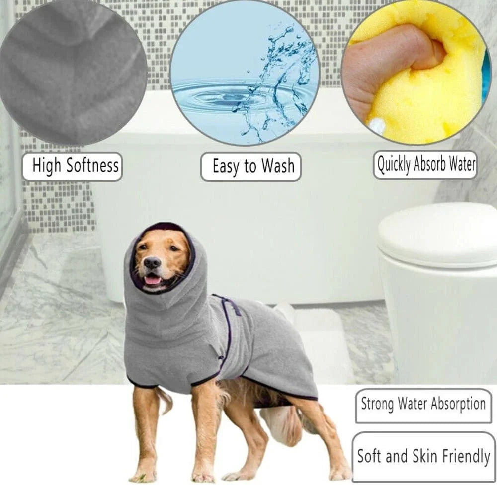 Dog Microfiber Bathrobes - 1-Stop Discount Shop