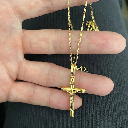 Gold Plated Cross Necklace - 1-Stop Discount Shop