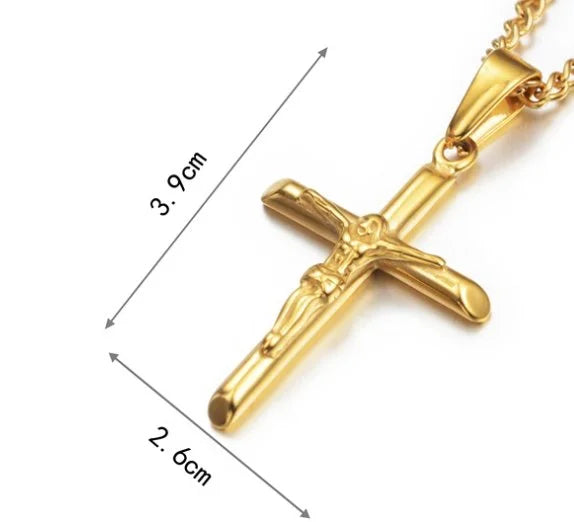 Gold Plated Cross Necklace - 1-Stop Discount Shop