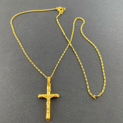 Gold Plated Cross Necklace - 1-Stop Discount Shop