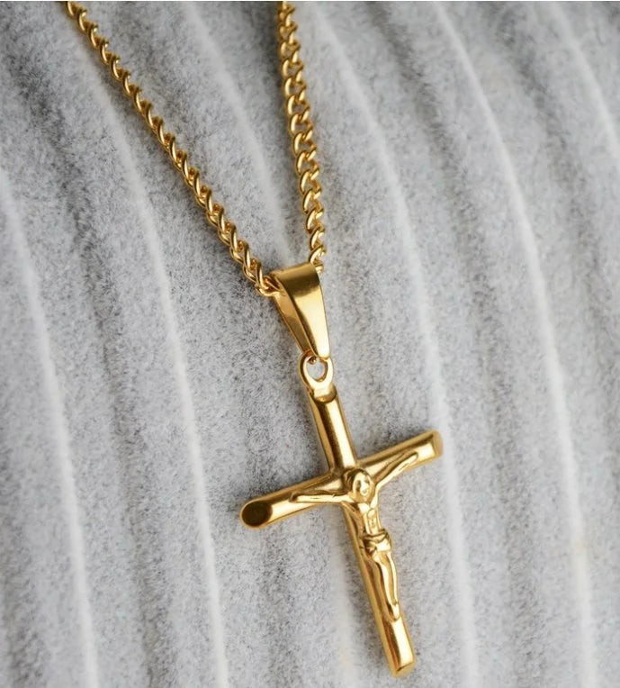 Gold Plated Cross Necklace - 1-Stop Discount Shop