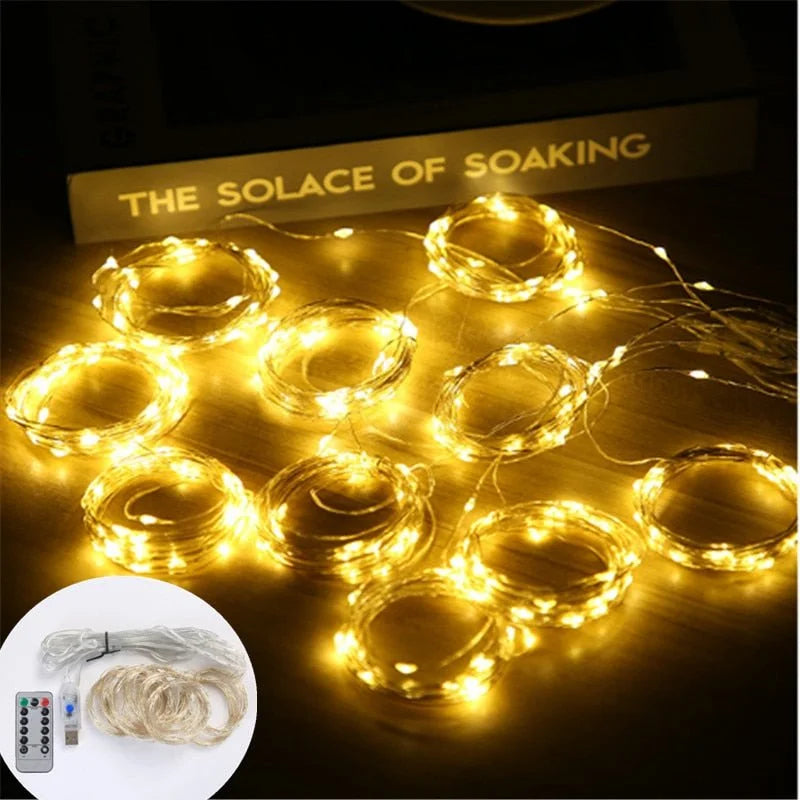 LED Curtain Garland Lights - 1-Stop Discount Shop