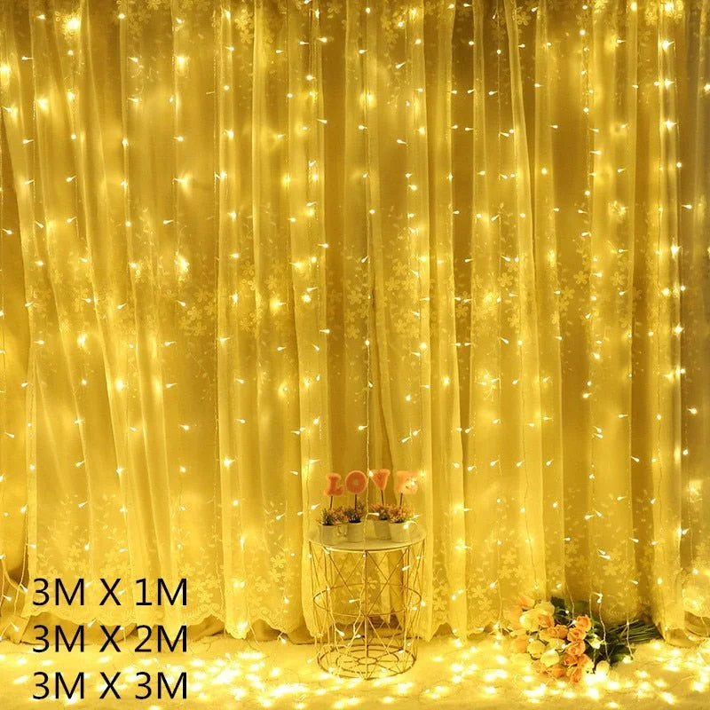 LED Curtain Garland Lights - 1-Stop Discount Shop