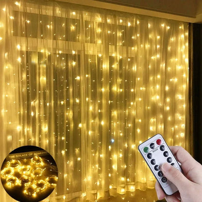 LED Curtain Garland Lights - 1-Stop Discount Shop