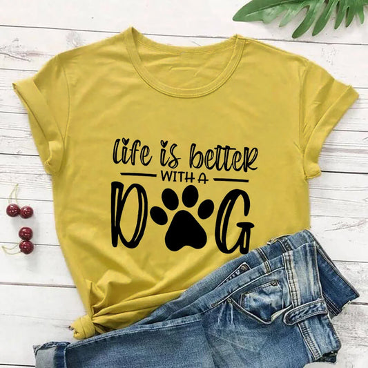 Life Is Better With A Dog Shirt - 1-Stop Discount Shop