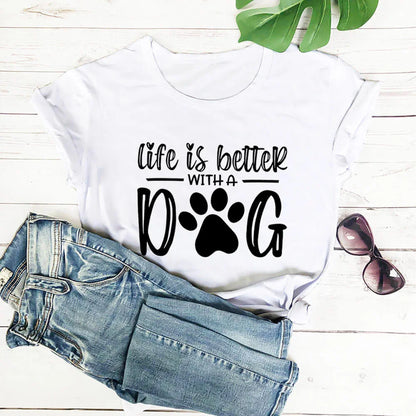 Life Is Better With A Dog Shirt - 1-Stop Discount Shop