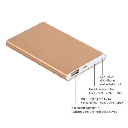 Mini Ultra-thin 10000mah Power Bank - 1-Stop Discount Shop