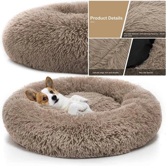 Pet Dog Bed Comfortable Donut Cuddler - 1-Stop Discount Shop