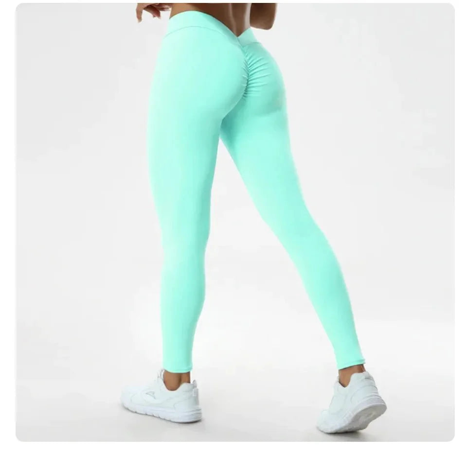 Sexy V Butt Push Up Fitness High Waist Pants - 1-Stop Discount Shop