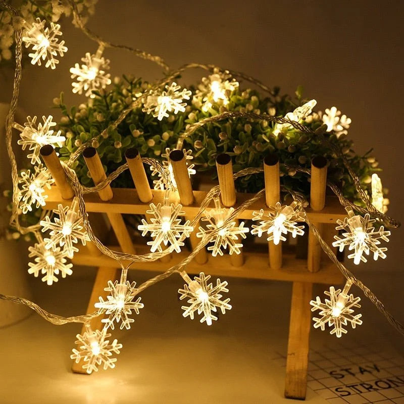 Snowflakes LED Christmas Lights - 1-Stop Discount Shop