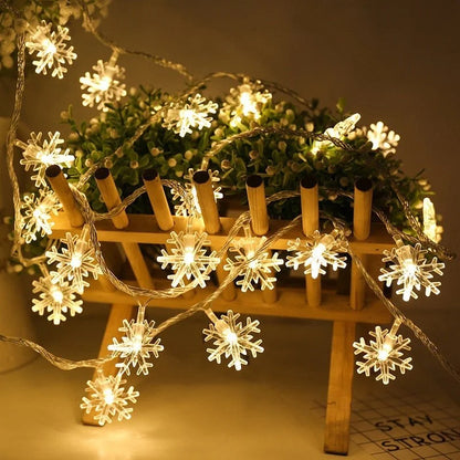 Snowflakes LED Christmas Lights - 1-Stop Discount Shop