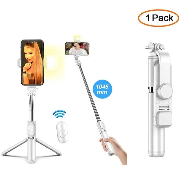 Wireless Bluetooth Selfie Stick Tripod - 1-Stop Discount Shop