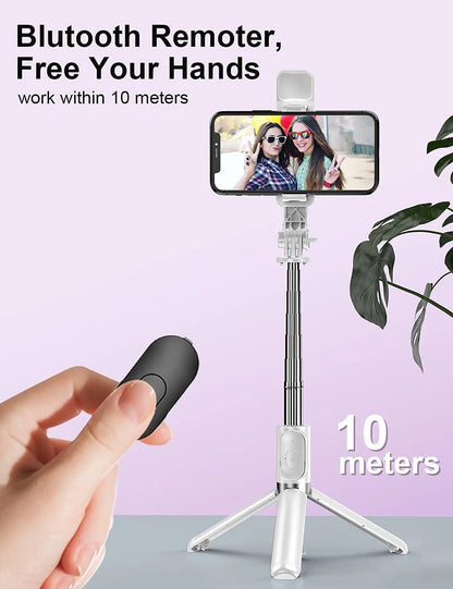 Wireless Bluetooth Selfie Stick Tripod - 1-Stop Discount Shop