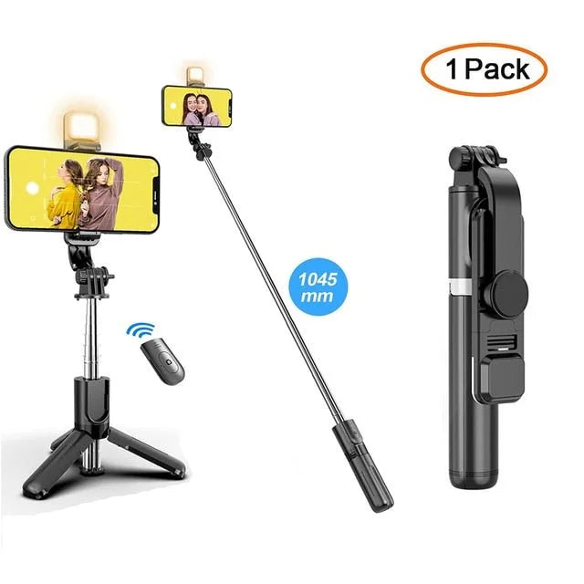 Wireless Bluetooth Selfie Stick Tripod - 1-Stop Discount Shop